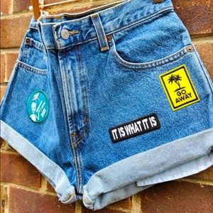 ::Vintage Reworked Levi’s Shorts::